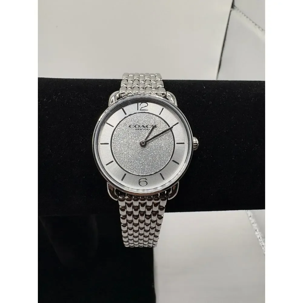 COACH Women's Silver Elliot Stainless Steel Watch 28mm
